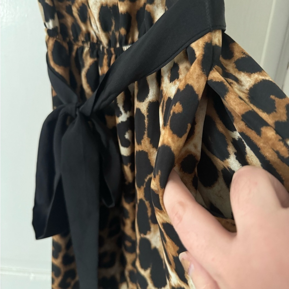 Express Leopard Print Ruffle Dress - Picture 6 of 9